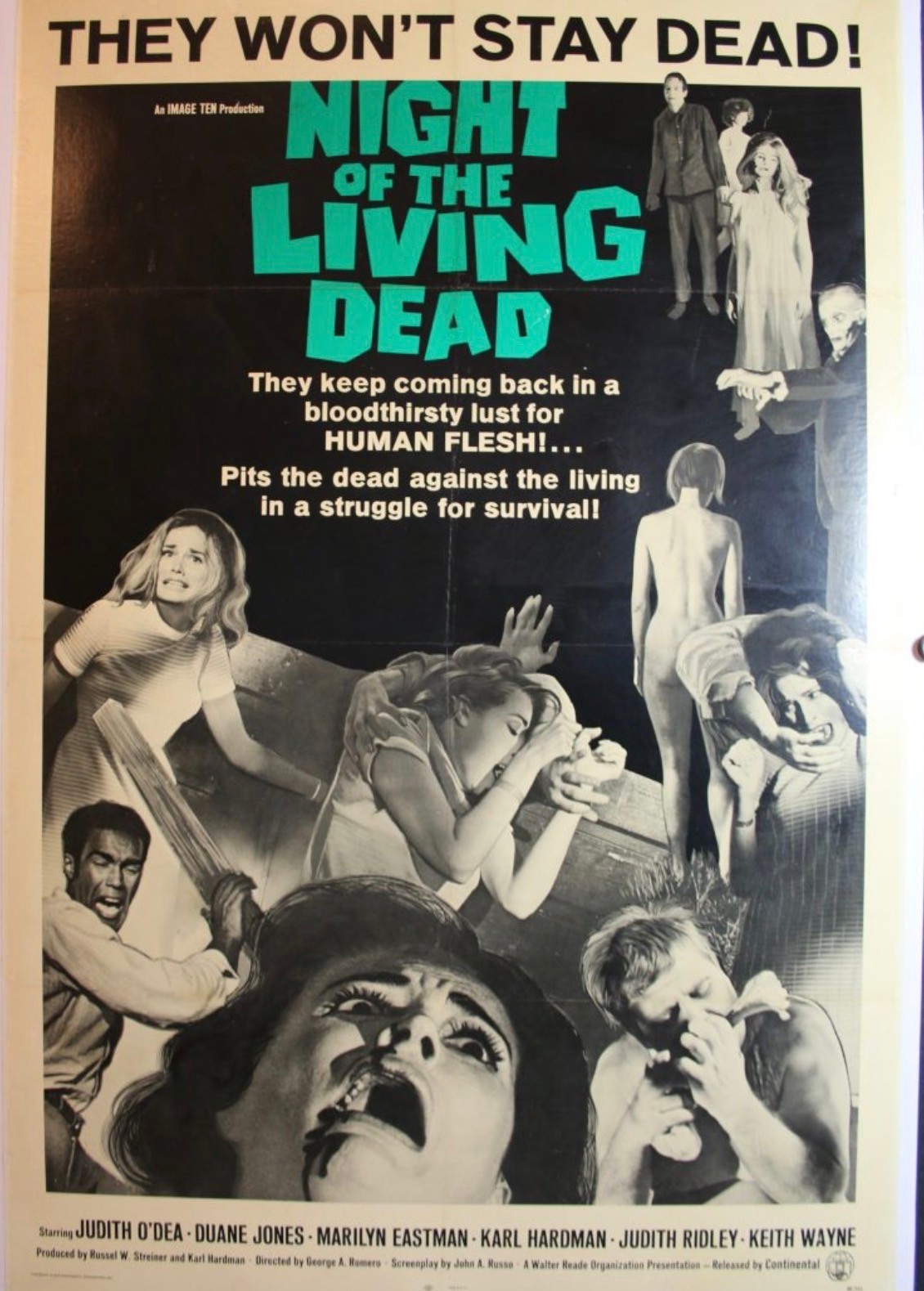 Night Of The Living Dead Original Show Poster